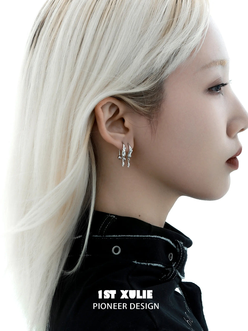 1ST XULIE "Silver Angel" Dainty Zirconia Angel Wing Dangle Earrings in 925 Sterling Silver - Packaging View