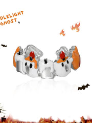 1ST XULIE "CANDLELIGHT GHOST" Cute Candlelight Ghost Adjustable Ring in 925 Sterling Silver - Packaging View