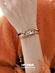 1ST XULIE Jewelry "CANDLELIGHT GHOST" Cute Candlelight Ghost Charm Bracelet in Platinum Plated - Product View