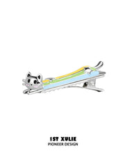 1ST XULIE Jewelry "RAINBOW CAT" Enamel Kitten Hair Clip - Packaging View