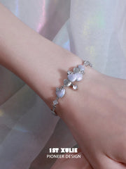 1ST XULIE Jewelry "ATLANTIS" Fish Scale Chain Bracelet in 18K Gold Plated - Lifestyle Shot