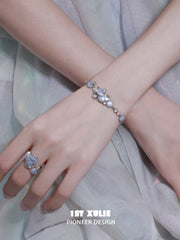 1ST XULIE Jewelry "ATLANTIS" Fish Scale Chain Bracelet in 18K Gold Plated - On Model