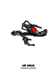 1ST XULIE "Loong" Flowing Dragon Adjustable Statement Ring in 925 Sterling Silver - Product View