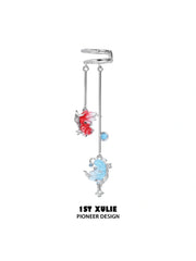 1ST XULIE Jewelry "THE SEA" Goldfish Tassel Dangle Ear Cuffs - Packaging View