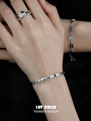 1ST XULIE "Graffiti Kitten" Graffiti Kitten Bracelet in 925 Sterling Silver - Packaging View