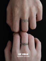 1ST XULIE Jewelry "Immortal Lover" Guiding Light Starburst Ring in 925 Sterling Silver - Product View