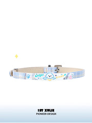 1ST XULIE "Angel Cuties" Hand-Painted Puppy & Plaid Choker Necklace Set in Platinum Plated & Resin - Packaging View
