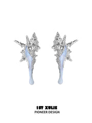 1ST XULIE "ATLANTIS" Mismatched Starfish & Conch Stud Earrings in 925 Sterling Silver - Packaging View