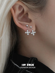 1ST XULIE "Tears of Mermaid" Pearl Drop Stud Earrings in 925 Sterling Silver - Product View