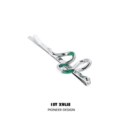 1ST XULIE "Slytherin House" Spirit Snake Hairpin in Platinum Plated - On Model