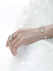 1ST XULIE "Whiterfly" Statement Butterfly Tassel Ring in 925 Sterling Silver - Lifestyle Shot