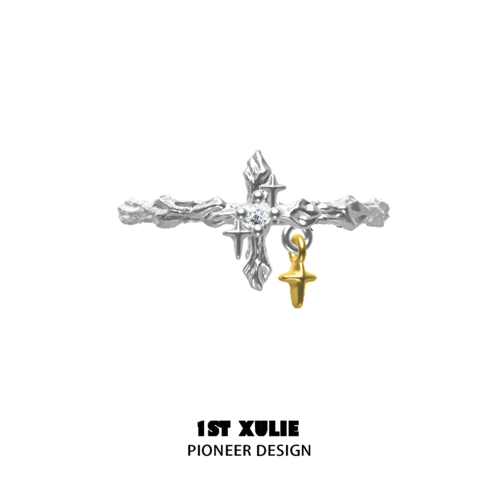 1ST XULIE "Star Dome" Statement Zircon Dome Ring in 925 Sterling Silver - Product View