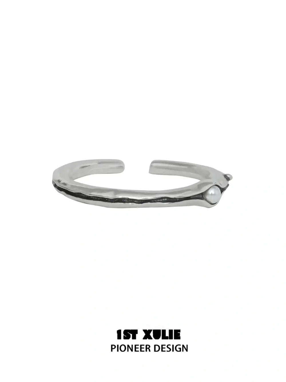 1ST XULIE "Tears of Mermaid" Vintage Mermaid's Tear Ring in 925 Sterling Silver - Lifestyle Shot