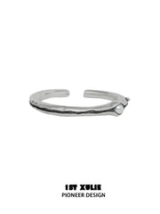 1ST XULIE "Tears of Mermaid" Vintage Mermaid's Tear Ring in 925 Sterling Silver - Lifestyle Shot