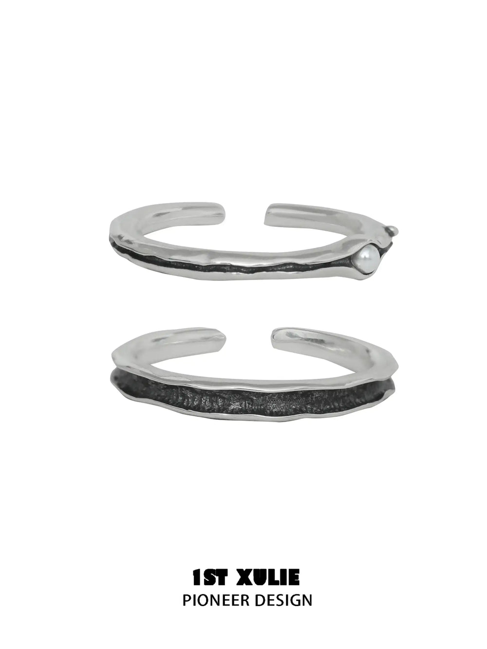 1ST XULIE "Tears of Mermaid" Vintage Mermaid's Tear Ring in 925 Sterling Silver - On Model