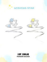 1ST XULIE Jewelry "WISHING STAR" Wishing Wand Zircon Ring in 925 Sterling Silver - Size Comparison