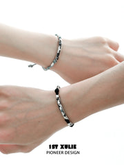 1ST XULIE "Mini World" World Map Charm Bracelet in 925 Sterling Silver - Lifestyle Shot