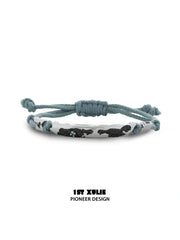 1ST XULIE "Mini World" World Map Charm Bracelet in 925 Sterling Silver - Product View on white background