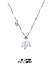 1ST XULIE Jewelry "Rainbow Cat" Sparkling Cat Pendant Necklace in 925 Sterling Silver - Packaging View