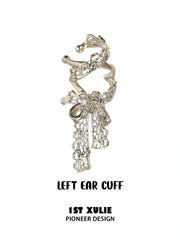1ST XULIE Jewelry "Lace Rose" Vintage Bow Ear Cuffs in 18K Gold Plated - Packaging View