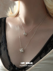 1ST XULIE Jewelry "Bastet" Vintage Iris Zirconia Pendant Necklace in 18K Gold Plated Brass - Back View