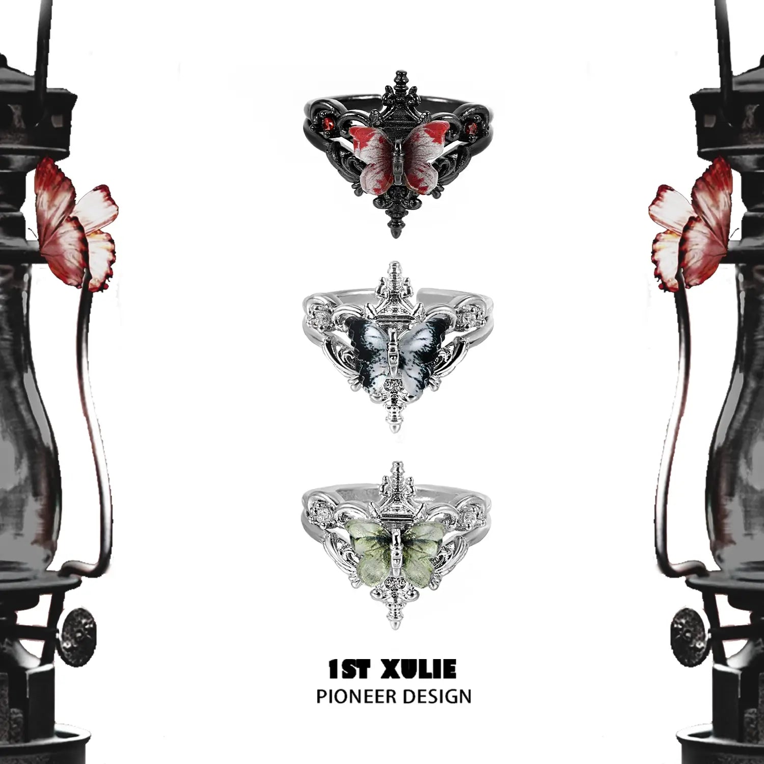 バタフライ・ウェイストランド S925 スターリングシルバー バタフライリング™ バタフライ・ウェイストランド S925 スターリングシルバー バタフライリング™