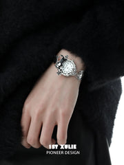 グラフィット パピー 18K プラチナメッキ エラスティックチェーンウォッチ™