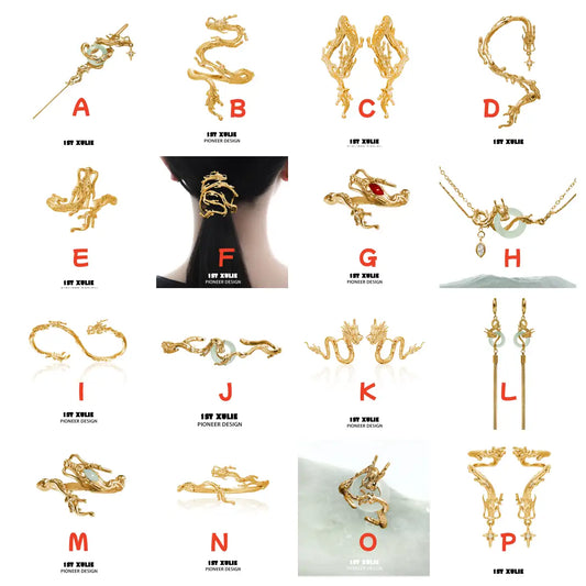 Loong Collection 24K Gold/18K Platinum Plated Jewelry