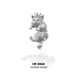 Cat Queen Y2K S925 Ragdoll Earrings™ - 1ST XULIE