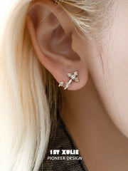 Side view showing the short stud silhouette