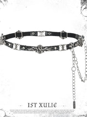 Gothic belt displayed with a pale ornamental border