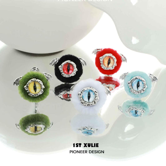 Little Demon Fluffy S925 Demon Earrings & Ear Clips™ - 1ST XULIE