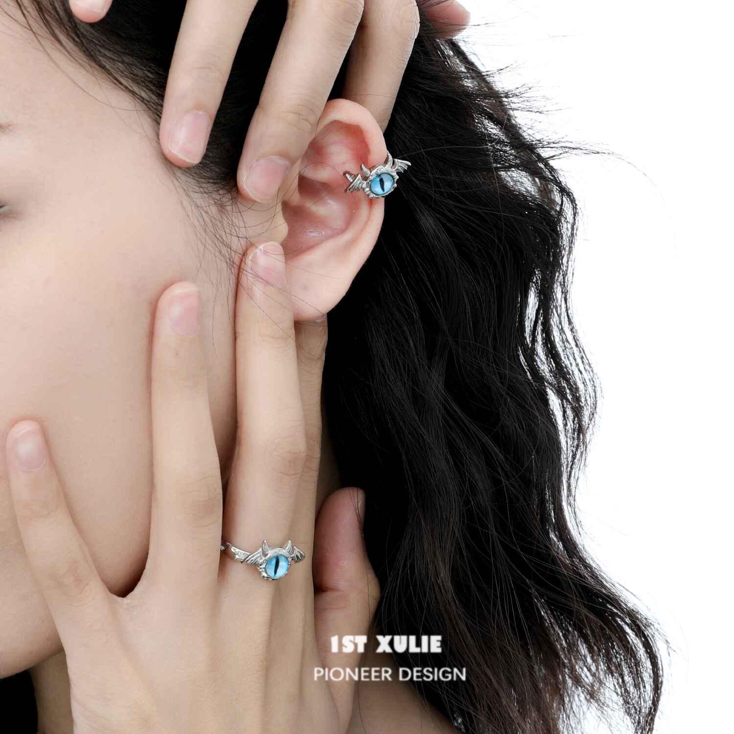 Little Demon Sterling Silver Adjustable Opening Ring™ - 1ST XULIE Little Demon Sterling Silver Adjustable Opening Ring™ - 1ST XULIE