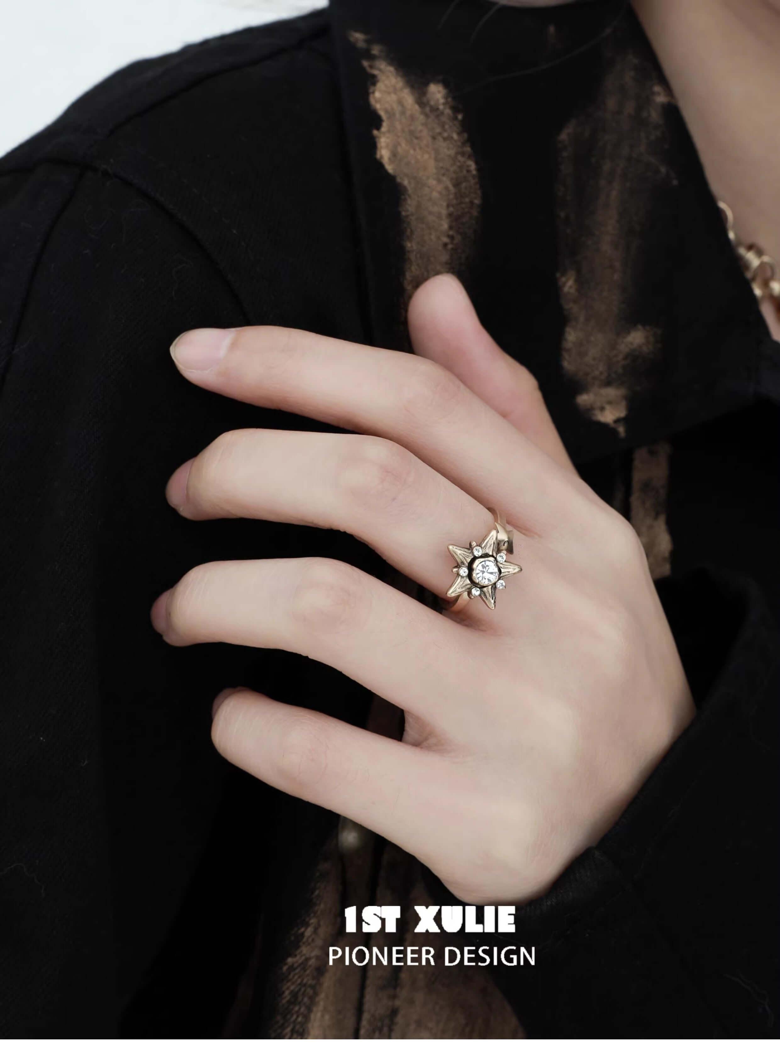 Renaissance Vintage Premium Copper Alloy Zirconia Starring Ring™ - 1ST XULIE Renaissance Vintage Premium Copper Alloy Zirconia Starring Ring™ - 1ST XULIE