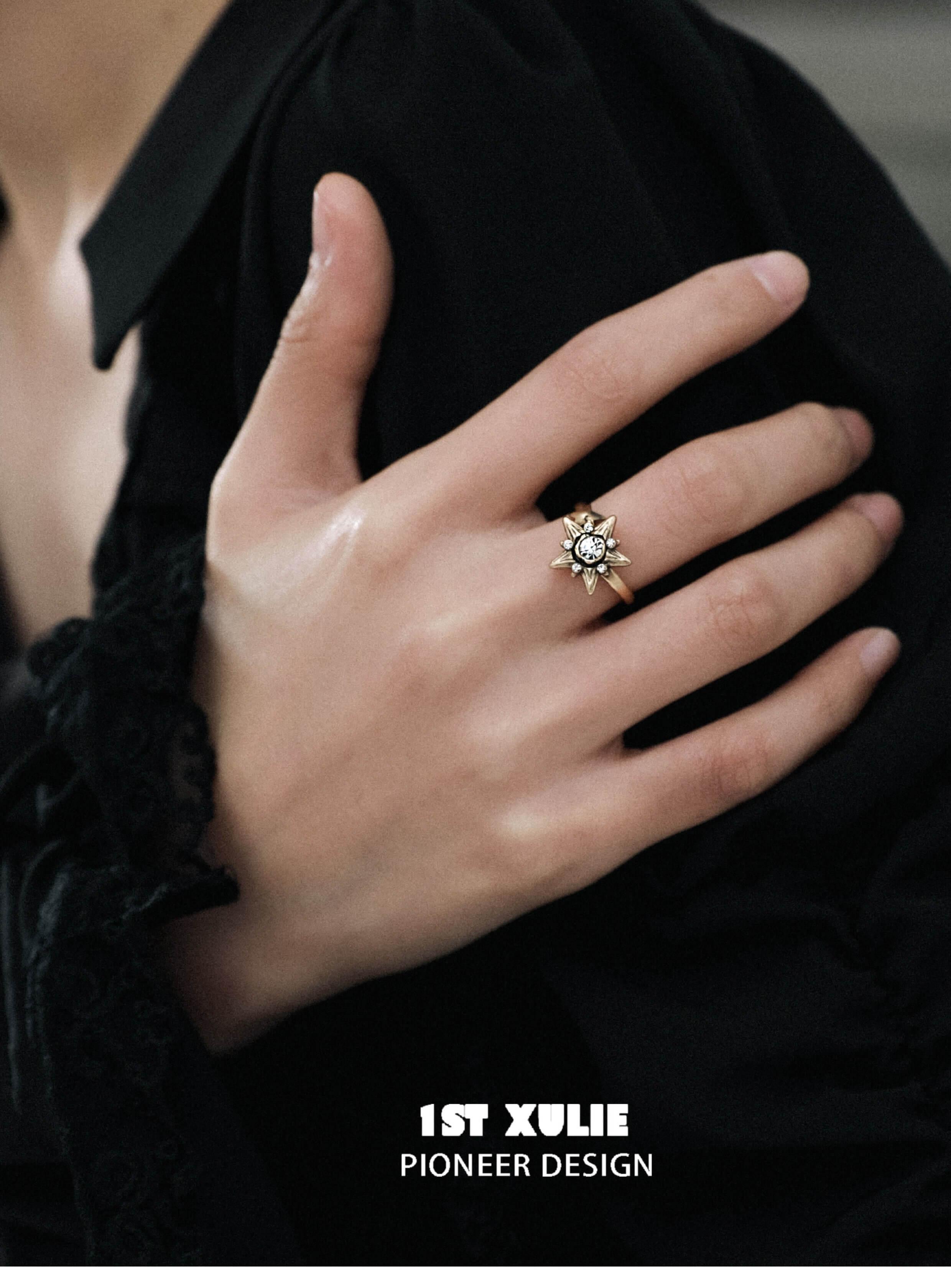 Renaissance Vintage Premium Copper Alloy Zirconia Starring Ring™ - 1ST XULIE Renaissance Vintage Premium Copper Alloy Zirconia Starring Ring™ - 1ST XULIE