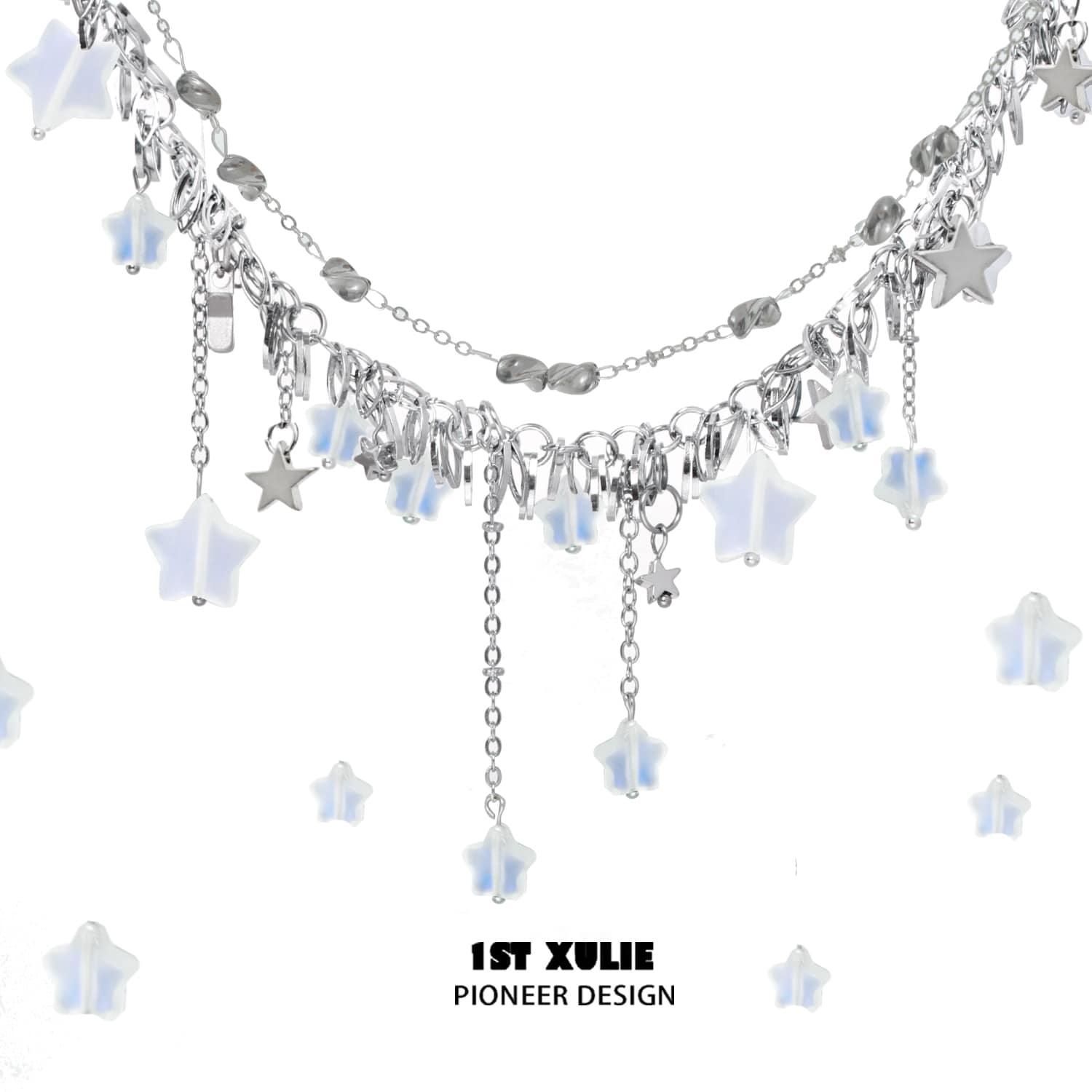 Wishtar 18K Platinum Plated Colored Glaze Star Necklaces™ - 1ST XULIE Wishtar 18K Platinum Plated Colored Glaze Star Necklaces™ - 1ST XULIE