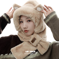 Holiday Mega Sale Gift ④ 1 Pair of Custom Warm Gloves+1 Custom Warm Scarf Hat (Actual Payment of $399+)