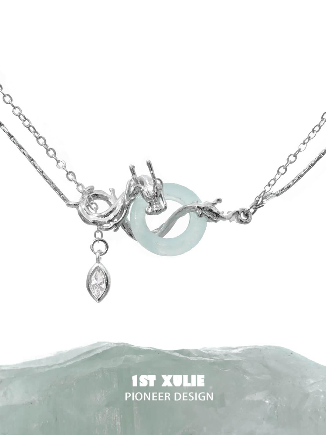 Loong S925 Sterling Silver Quartz Jade Necklace™ - 1ST XULIE