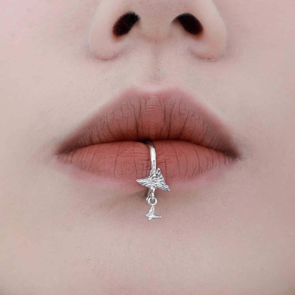 1ST XULIE "Butterfly Wasteland" Butterfly Wing Cartilage Ear Cuffs in 925 Sterling Silver - Product View