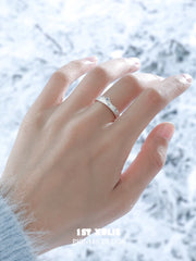 1ST XULIE "Starry Night" Celestial Orbit Ring in 925 Sterling Silver - Product View