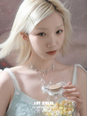 1ST XULIE Jewelry "WISHING STAR" Zirconia Celestial Star Non-Pierced Ear Cuffs - Detail Shot
