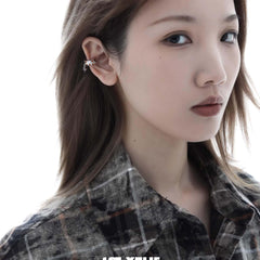 1ST XULIE "Autumn" Chain Dangle Ear Clips in 925 Sterling Silver - Packaging View