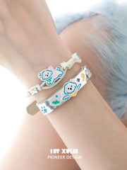 1ST XULIE "Angel Cuties" Handwoven Cute Pet Friendship Rope Bracelet in 18K Gold Plated Brass - Packaging View