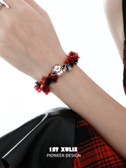 1ST XULIE Jewelry "DEMON CUTIES" Devil Kitten & Puppy Charm Bracelet in Platinum Plated Brass - Puppy Charm Detail
