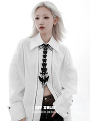 1ST XULIE Jewelry "Infernal Dragon Relic" Dragon Bone Tie in Platinum Plated - Packaging View