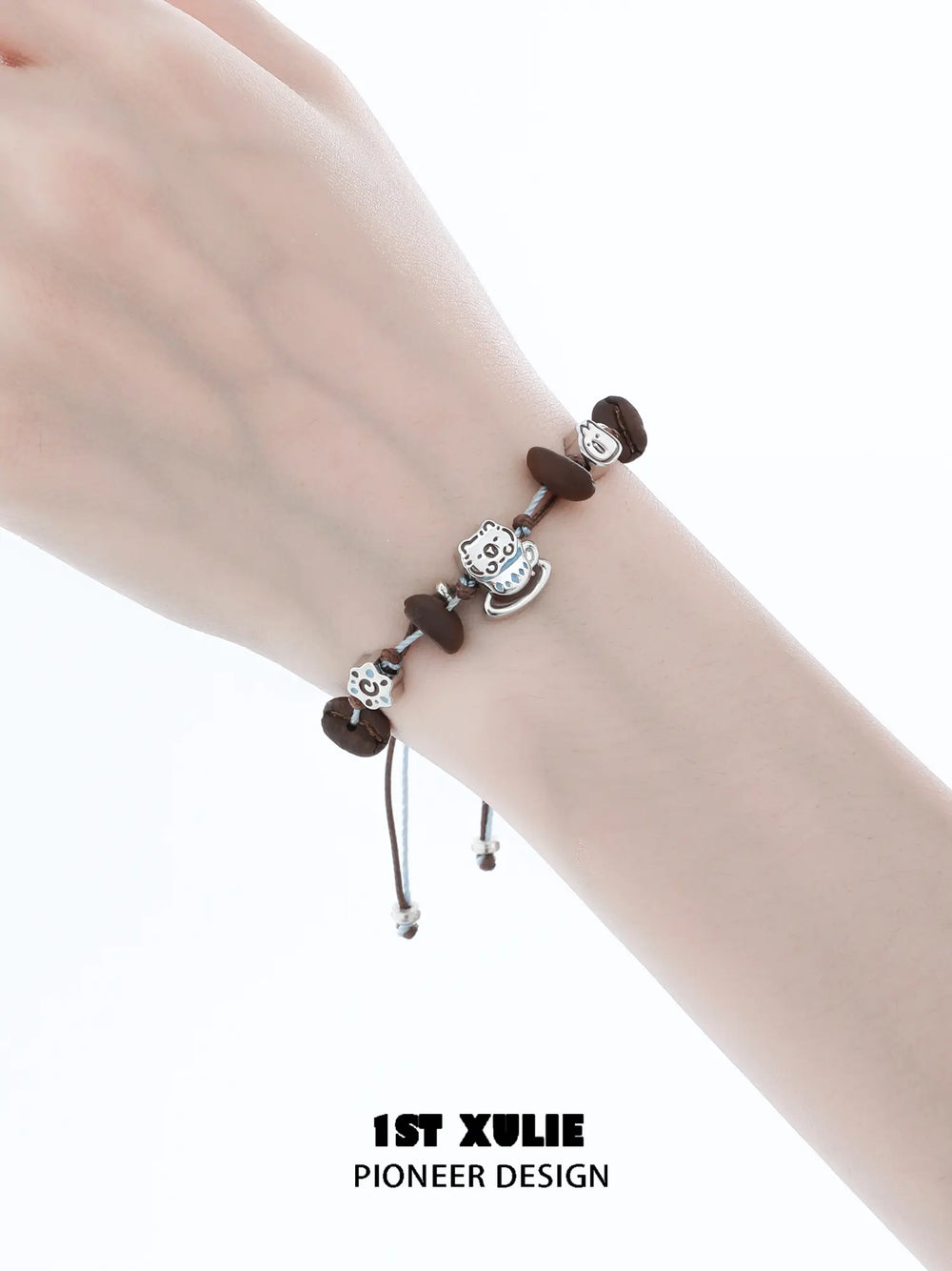1ST XULIE Jewelry "POUR-OVER CAPYBARA" Enamel Capybara Charm Bracelet in Jeweler's Brass - Packaging View