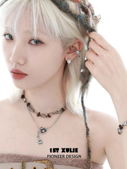 1ST XULIE Jewelry "POUR-OVER CAPYBARA" Enamel Capybara Necklace in 18K Gold Plated - Angle 1