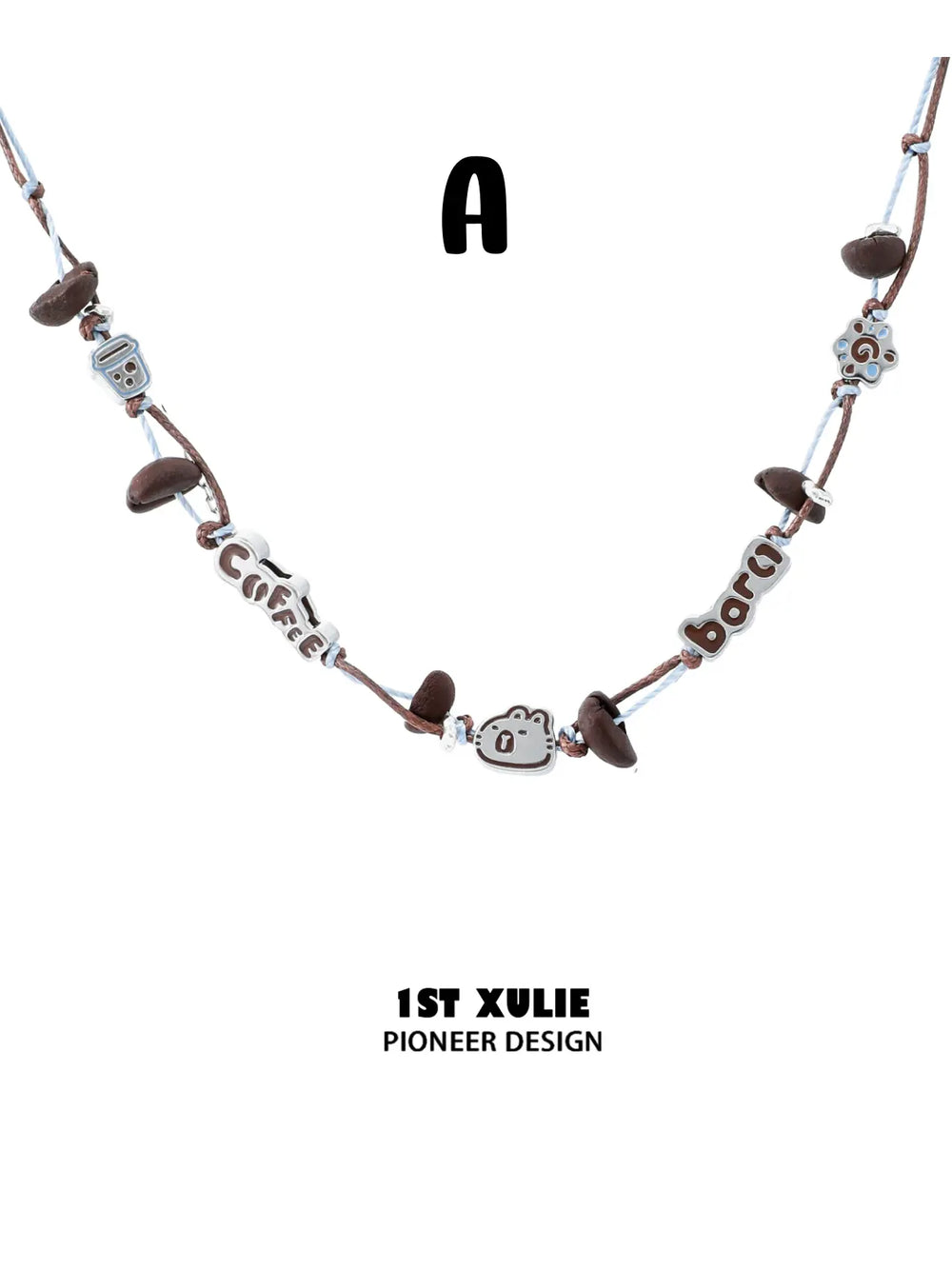 1ST XULIE Jewelry "POUR-OVER CAPYBARA" Enamel Capybara Necklace in 18K Gold Plated - Packaging View