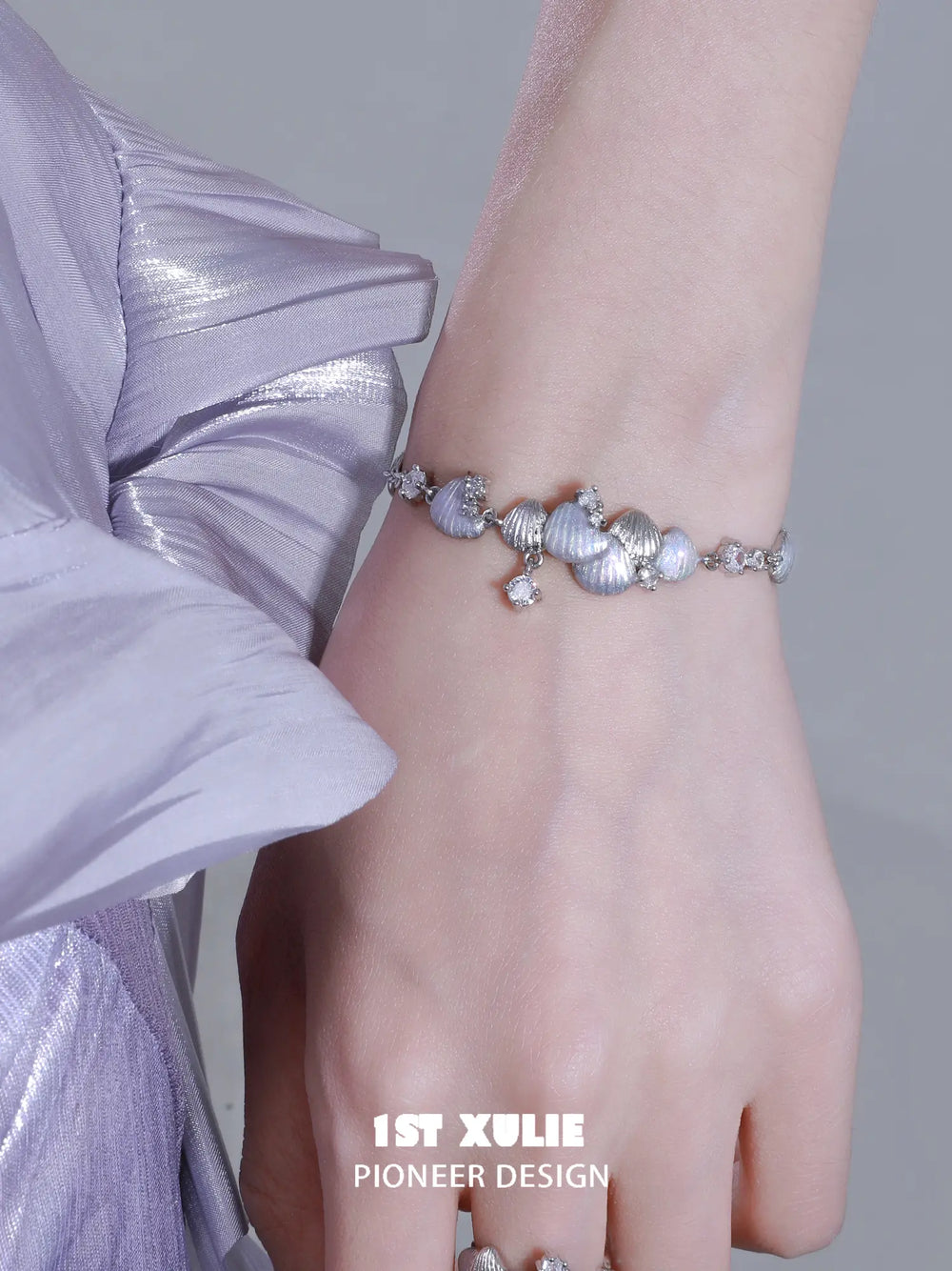 1ST XULIE Jewelry "ATLANTIS" Fish Scale Chain Bracelet in 18K Gold Plated - Product View