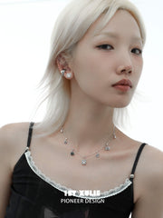 1ST XULIE "Graffiti Kitten" Minimalist Stylized Cat Pendant Necklace in 925 Sterling Silver - Packaging View